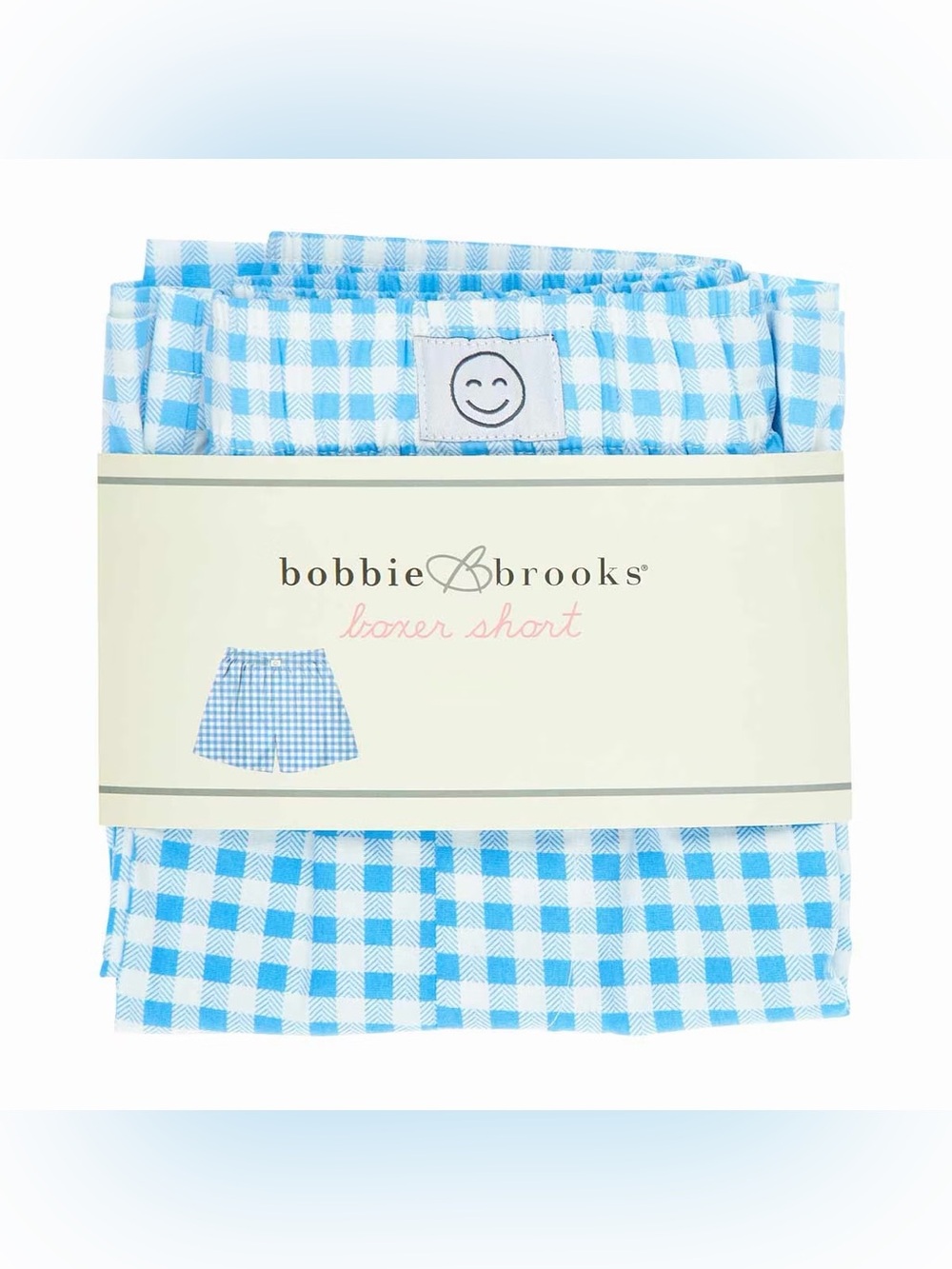 ⭐️ Bundle 5 for $13 • Blue Gingham Boxer Shorts - Women’s